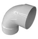 4-Inch White PVC Sanitary Pipe Elbow