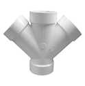 Wye Double 4-Inch PVC DWV