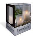 3-1/2 Inch X 4 Inch Hand Poured Wax Candle In Frosted Glass
