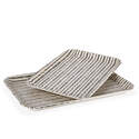 Rectangle Tray — Bamboo Fiber, Black & White, 2-Pack