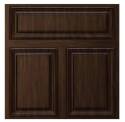 Black Walnut Wood Look Front Door Kit