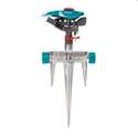 43-Foot, Medium Duty, Plastic, Impact Sprinkler Head On A Metal Spike