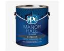 Manor Hall Exterior Latex Paint, Flat White and Pastel Base 1-Gallon