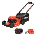 Eforce 56-Volt 21-Inch Battery Self-Propelled Push Lawnmower With 5.0 Ah Battery And Charger