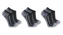 Mens Large Black Force Low-Cut Midweight Sock 3-Pack   