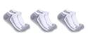 Mens Large White Force Low-Cut Midweight Sock 3-Pack   