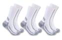 Mens Large White Force Crew Sock 3-Pack    