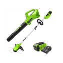 40-Volt 15-Inch String Trimmer And 2 Speed Jet Blower Combo Kit With One 2.5Ah Battery And Charger