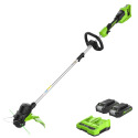 48-Volt 15-Inch Cordless Battery String Trimmer With (2) 2.0Ah Batteries & Charger