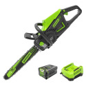 Chainsaw, 18-Inch Brushless 2.5Kw, 80-Volt With 4Ah Battery, Rapid Charger