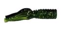 2-Inch Midnight Chartreuse Big T Fringe Fry Crappie Bait 12-Pack