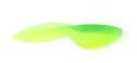 2-Inch Chartreuse Lime Big T Paddle Fry Crappie Bait 15-Pack