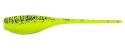 2-Inch Chartreuse/Black Pepper Baby Shad Crappie Bait 18-Pack