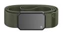 One-Size Olive Men's Groove Belt™ With Gun Metal Buckle