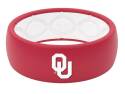 Size-11 Men's Red Oklahoma Sooner Ring With White Print