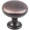 1-3/16-Inch Brushed Oil Rubbed Bronze Madison Cabinet Knob