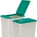 Green Lid For 35-Quart Plastic Waste Container