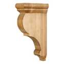 3 x 6-1/2 x 12-Inch Traditional Wood Bar Bracket Corbel