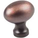 1-3/16-Inch Brushed Oil Rubbed Bronze Football Bordeaux Cabinet Knob