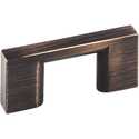 2-1/4-Inch Brushed Oil Rubbed Bronze Square Sutton Cabinet Pull