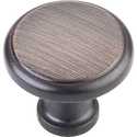 1-1/8-Inch Brushed Oil Rubbed Bronze Gatsby Cabinet Knob