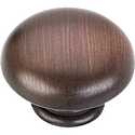 1-3/16-Inch Brushed Oil Rubbed Bronze Gatsby Mushroom Cabinet Knob