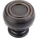 1-3/16-Inch Brushed Oil Rubbed Bronze Gavel Cabinet Knob