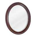 23-3/4 x 31-1/2-Inch Elements Clairemont Nutmeg Oval Mirror