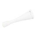 3-Inch White Spring Door Stop With Rubber Tip