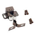 Brushed Oil Rubbed Bronze Double Roller Catch With Strike And Screws