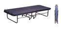 Metal Portable Rollaway Folding Bed With Padded Mattress