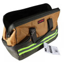 16-Inch Brown Canvas Tool Bag