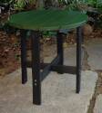 18-Inch Round Green Poly Side Table