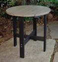 18-Inch Round Weatherwood Poly Side Table