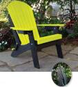 Lime Poly Folding Adirondack Chair 