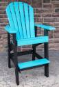 Aruba Poly Barheight Adirondack Chair