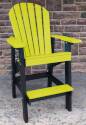 Lime Poly Barheight Adirondack Chair