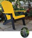 Yellow Poly Folding Adirondack Chair 