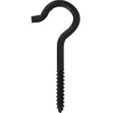DuraSteel 0.192" x 3-3/8" Black Ceiling Hook - 35 lb. Working Load Limit