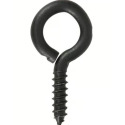 DuraSteel 0.307 x 2-7/8" Black Screw Eye - 120 lb. Working Load Limit