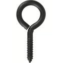DuraSteel 0.363 x 3-7/8" Black Screw Eye - 190 lb. Working Load Limit