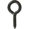 Black DuraSteel Screw Eye, 1-Pack, 0.263 x 2-5/8"