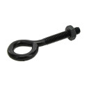 Hardware Essentials™ Eye Bolt With Hex Nut Black 1/4-20 X 2-1/2-Inch Black Flagged