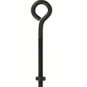 DuraSteel 1/4-20 x 4" Black Eye Bolt With Nut - 80 lb. Working Load Limit