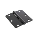 Hardware Essentials™ 3-1/2-Inch Round Corner Door Hinge Oil Rubbed Bronze 3-Pack
