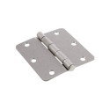 Hardware Essentials™ 3-1/2-Inch Round Corner Door  Hinge Satin Nickel