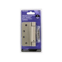 Hardware Essentials™ 4-Inch Adjustable 1/4-Inch Round Corner Spring Hinge Satin Nickel