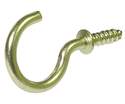 1/2-Inch Solid Brass Cup Hook