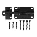 Hardware Essentials™ Adjustlock Barrel Bolt Black 4-Inch