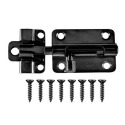 Hardware Essentials™ Adjustlock Barrel Bolt Black 3-Inch